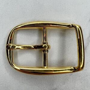 Vintage Gold Tone Simple Basic Belt Buckle for up to 1 Inch Belt